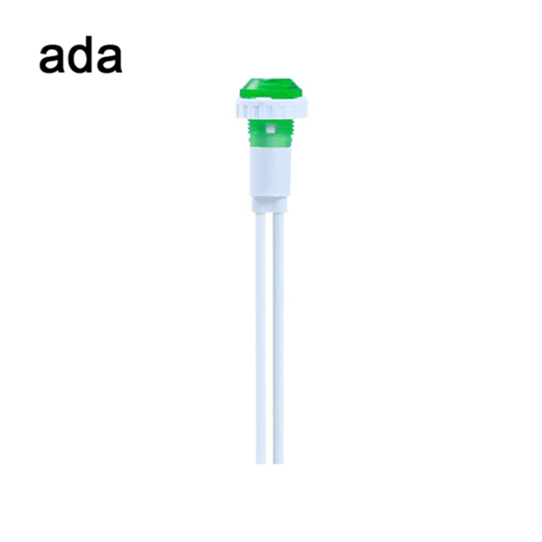 Luz de indicador LED de plástico de 110 V A-19 Luz piloto de neão de 10 mm 0