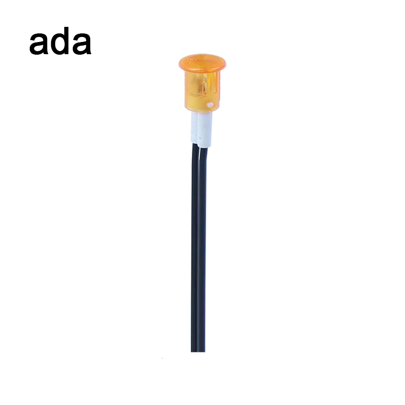 Lâmpada de indicador LED vermelha de 24 volts IP65 5mA indicador de corrente LED 0