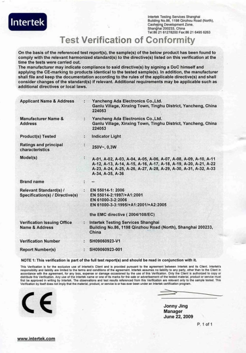 Lâmpada de indicador verde de LED de diodo de 10 mm 1