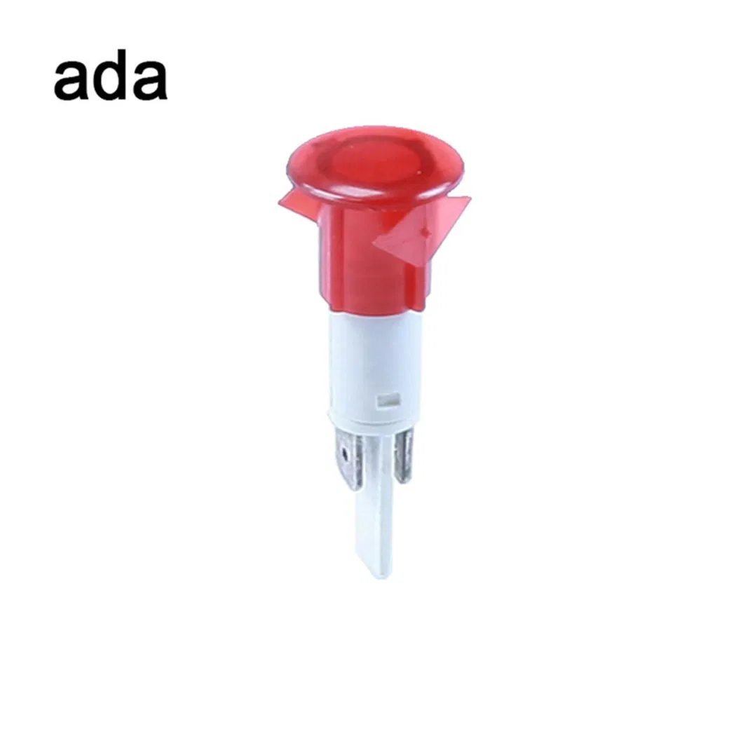 RoHS 12 Volt LED luzes de aviso 0.5W A-14-3 Luz piloto vermelho 0